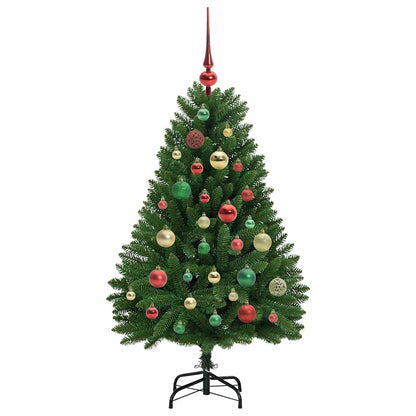 Künstlicher Weihnachtsbaum Grün 120 cm PVC und Metall