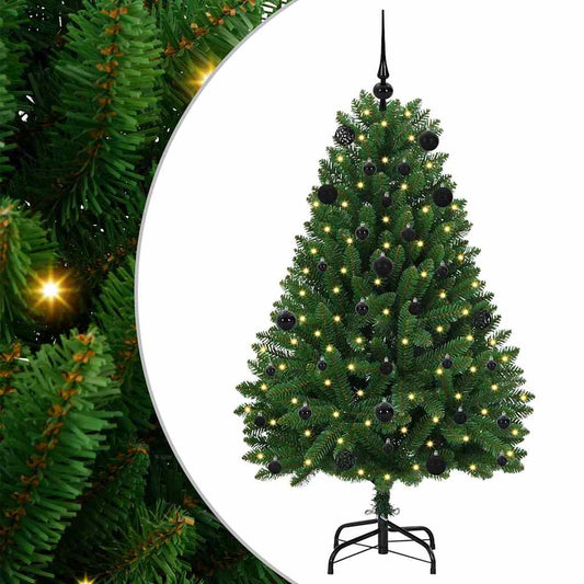 Künstlicher Weihnachtsbaum Grün 150 cm PVC und Metall
