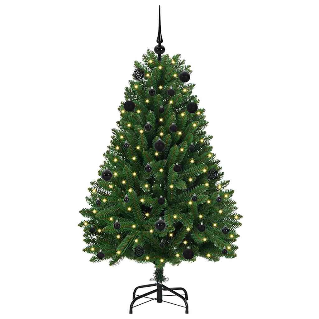 Künstlicher Weihnachtsbaum Grün 150 cm PVC und Metall