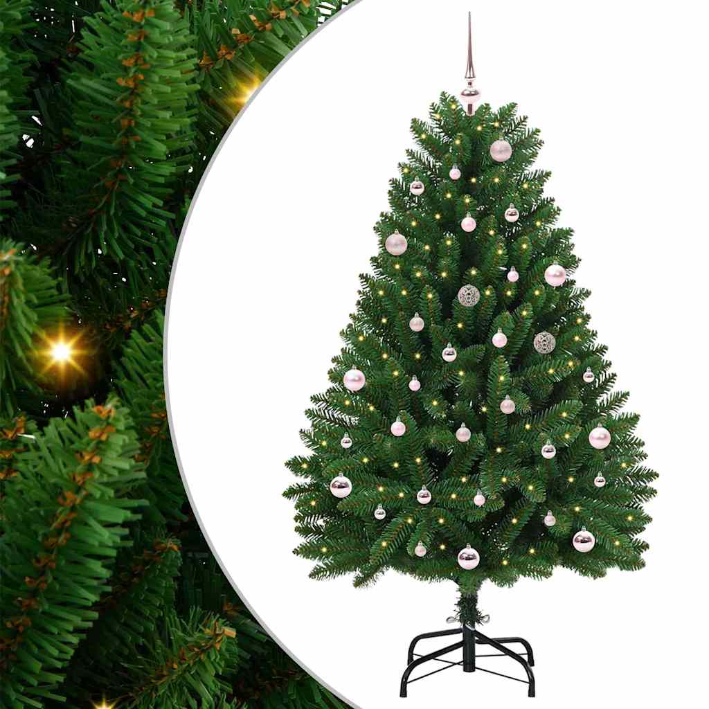 Künstlicher Weihnachtsbaum Grün 150 cm PVC und Metall