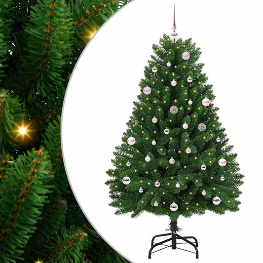 Künstlicher Weihnachtsbaum Grün 150 cm PVC und Metall