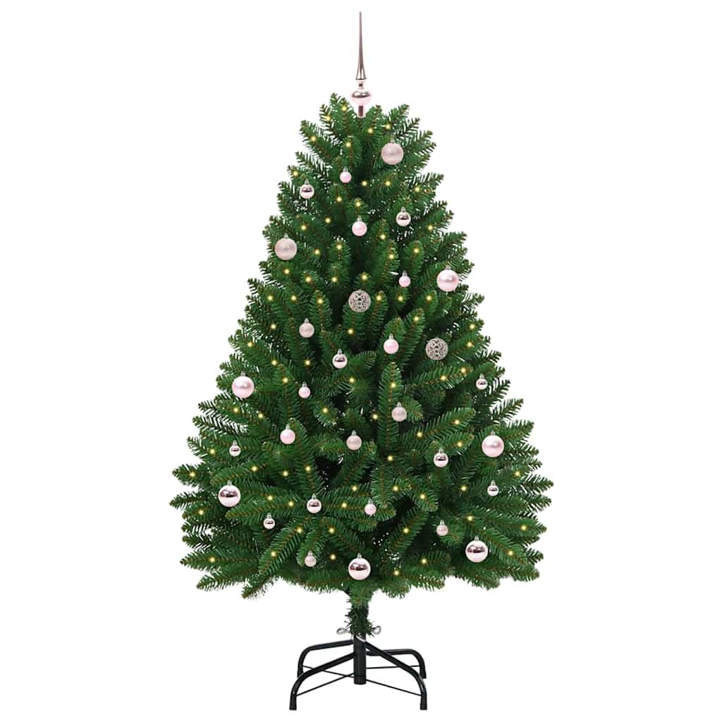 Künstlicher Weihnachtsbaum Grün 150 cm PVC und Metall