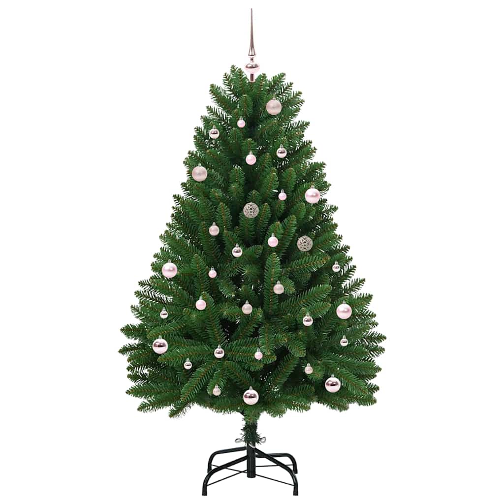 Künstlicher Weihnachtsbaum Grün 150 cm PVC und Metall