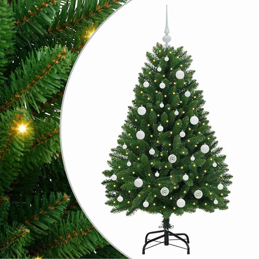 Künstlicher Weihnachtsbaum Grün 150 cm PVC und Metall