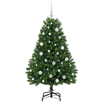 Künstlicher Weihnachtsbaum Grün 150 cm PVC und Metall