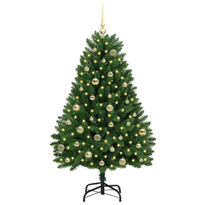 Künstlicher Weihnachtsbaum Grün 150 cm PVC und Metall