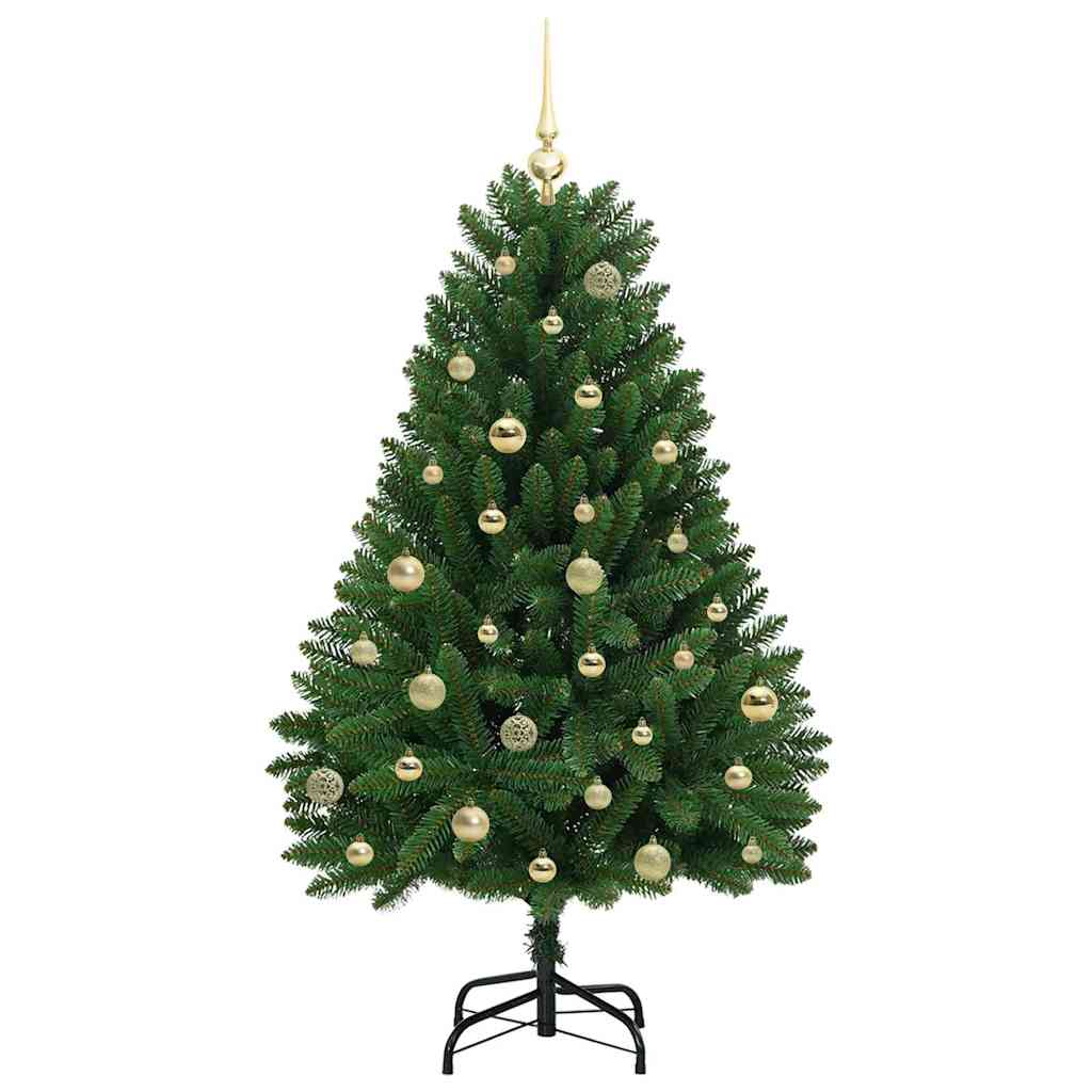 Künstlicher Weihnachtsbaum Grün 150 cm PVC und Metall