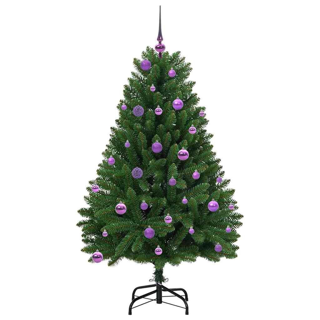Künstlicher Weihnachtsbaum Grün 150 cm PVC und Metall