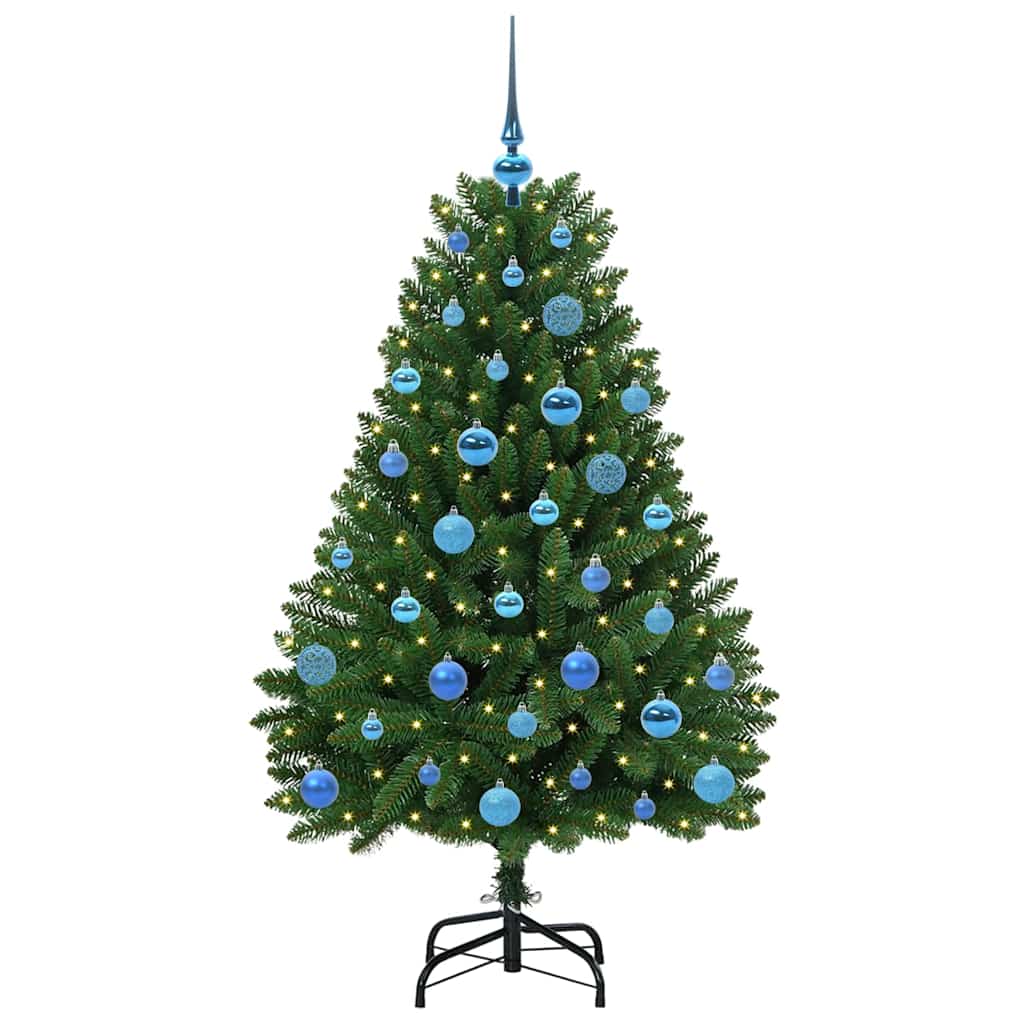 Künstlicher Weihnachtsbaum Grün 150 cm PVC und Metall