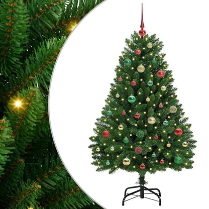 Künstlicher Weihnachtsbaum Grün 150 cm PVC und Metall