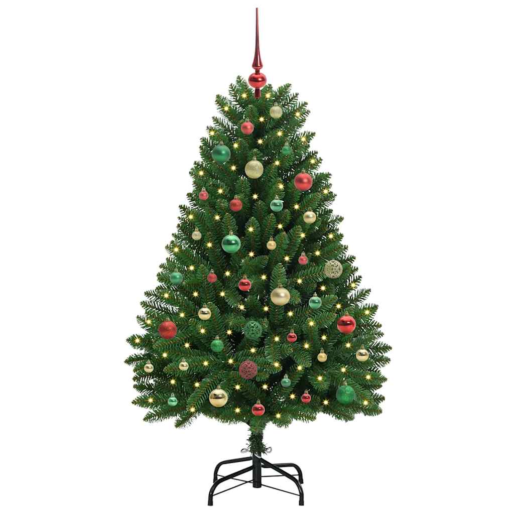 Künstlicher Weihnachtsbaum Grün 150 cm PVC und Metall