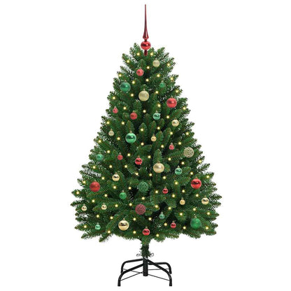 Künstlicher Weihnachtsbaum Grün 150 cm PVC und Metall