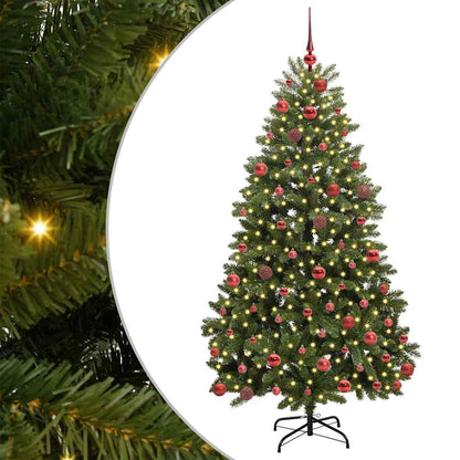 Künstlicher Weihnachtsbaum Grün 180 cm PVC und Metall