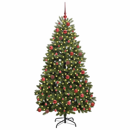 Künstlicher Weihnachtsbaum Grün 180 cm PVC und Metall