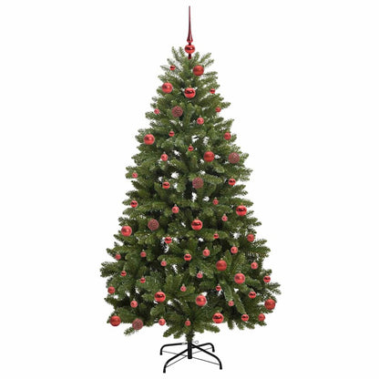 Künstlicher Weihnachtsbaum Grün 180 cm PVC und Metall