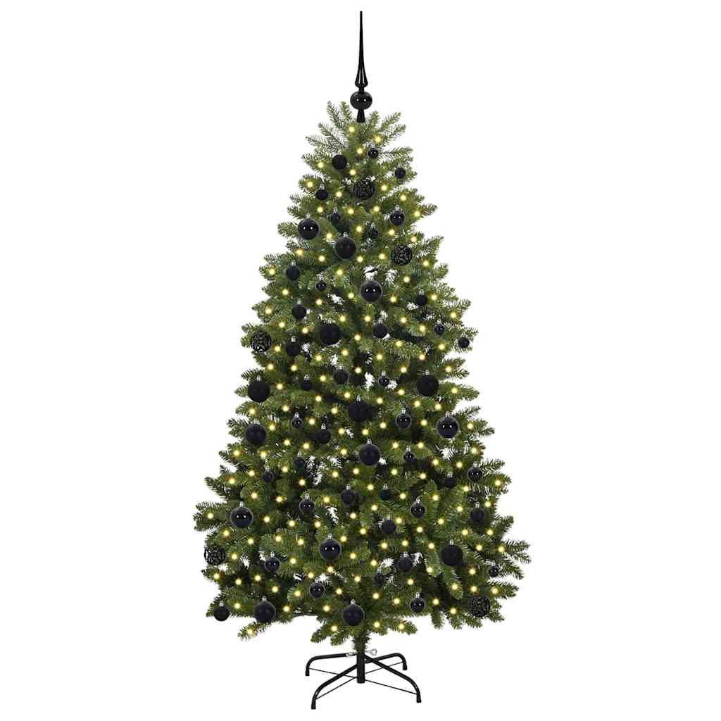 Künstlicher Weihnachtsbaum Grün 180 cm PVC und Metall