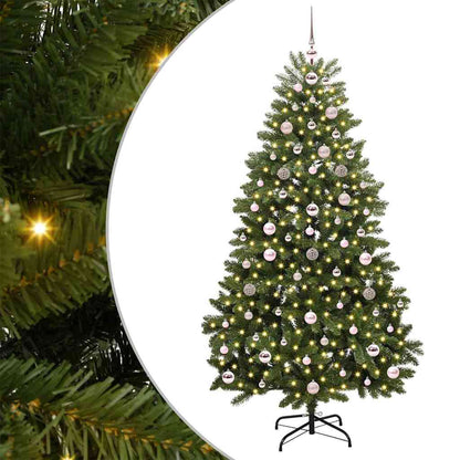 Künstlicher Weihnachtsbaum Grün 180 cm PVC und Metall