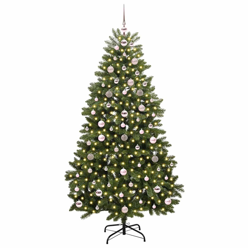 Künstlicher Weihnachtsbaum Grün 180 cm PVC und Metall