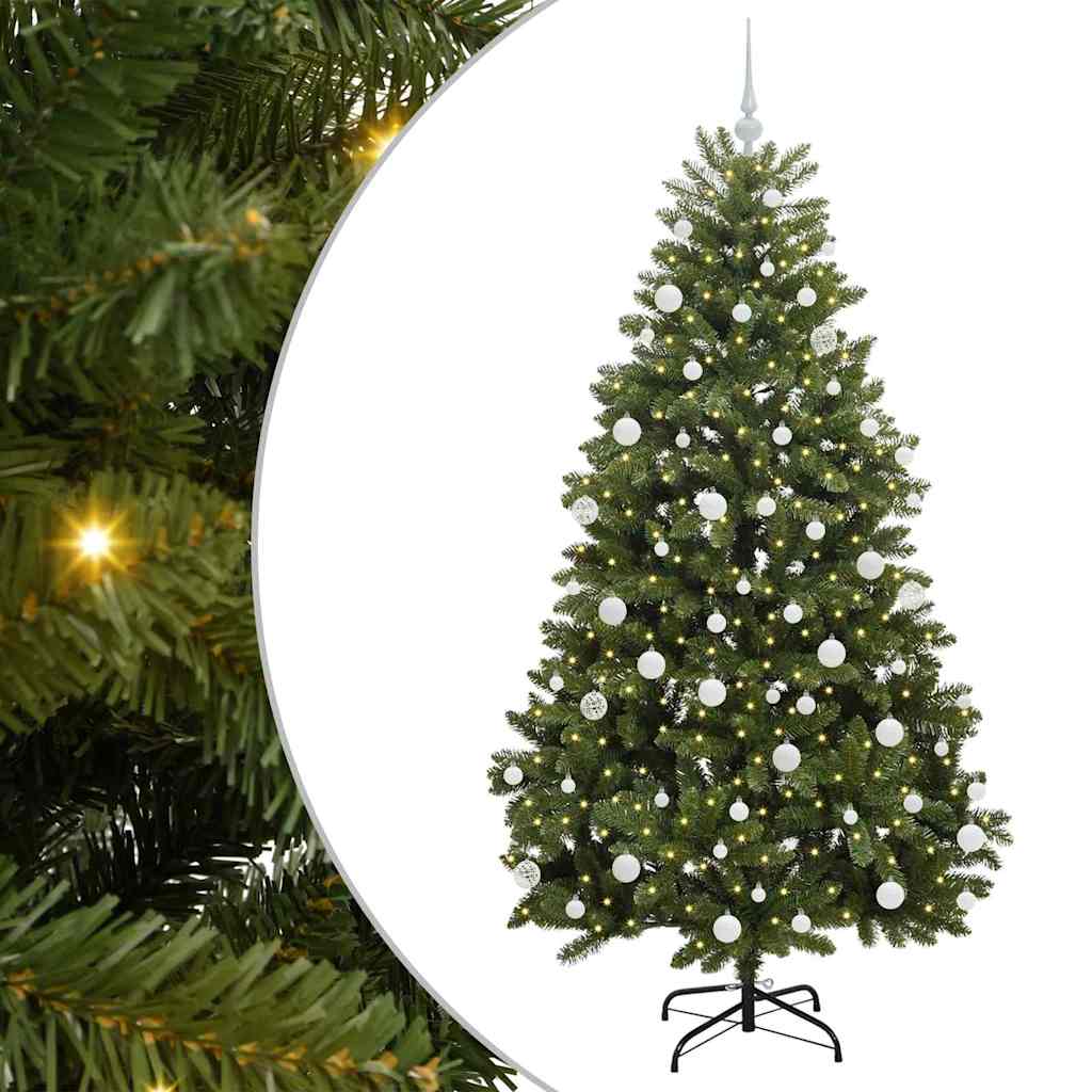 Künstlicher Weihnachtsbaum Grün 180 cm PVC und Metall