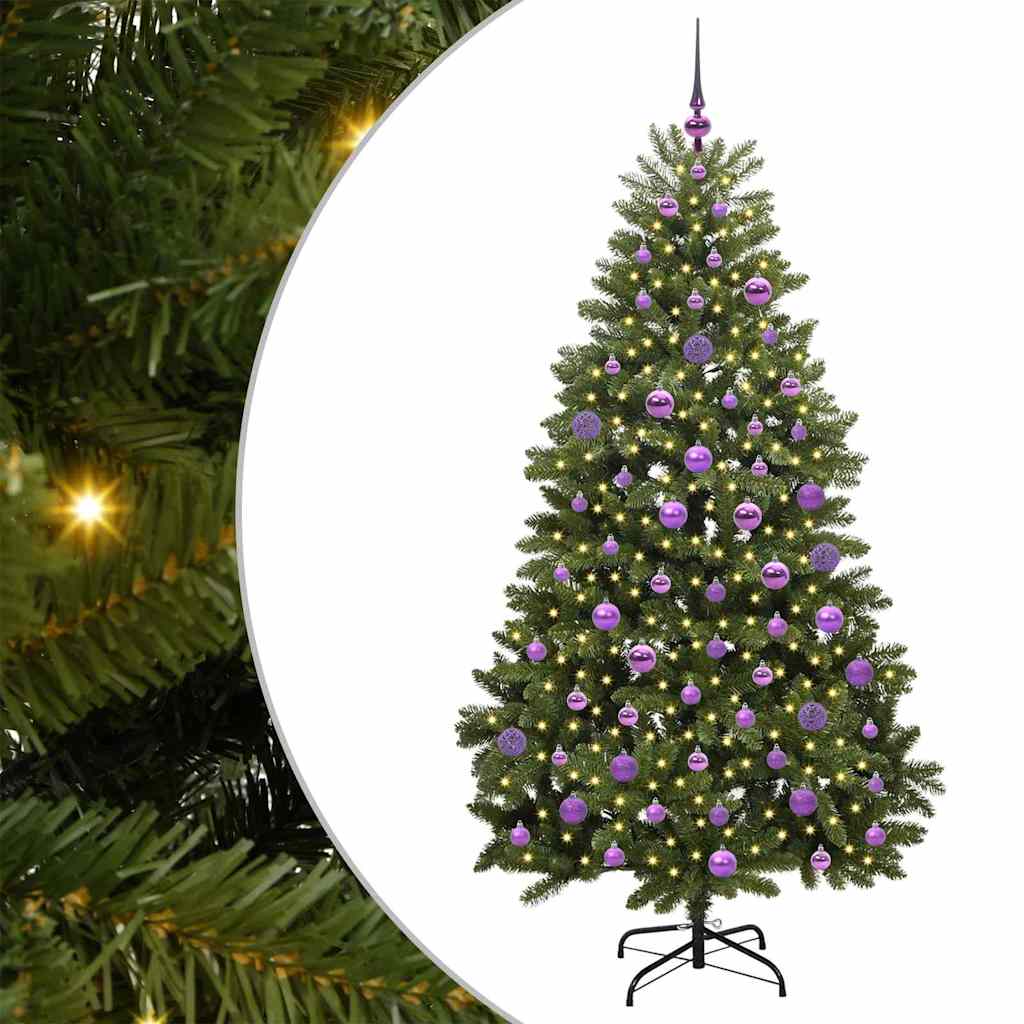 Künstlicher Weihnachtsbaum Grün 180 cm PVC und Metall