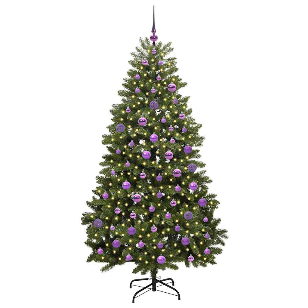 Künstlicher Weihnachtsbaum Grün 180 cm PVC und Metall
