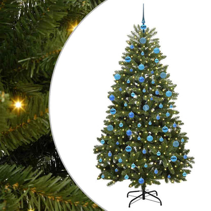 Künstlicher Weihnachtsbaum Grün 180 cm PVC und Metall
