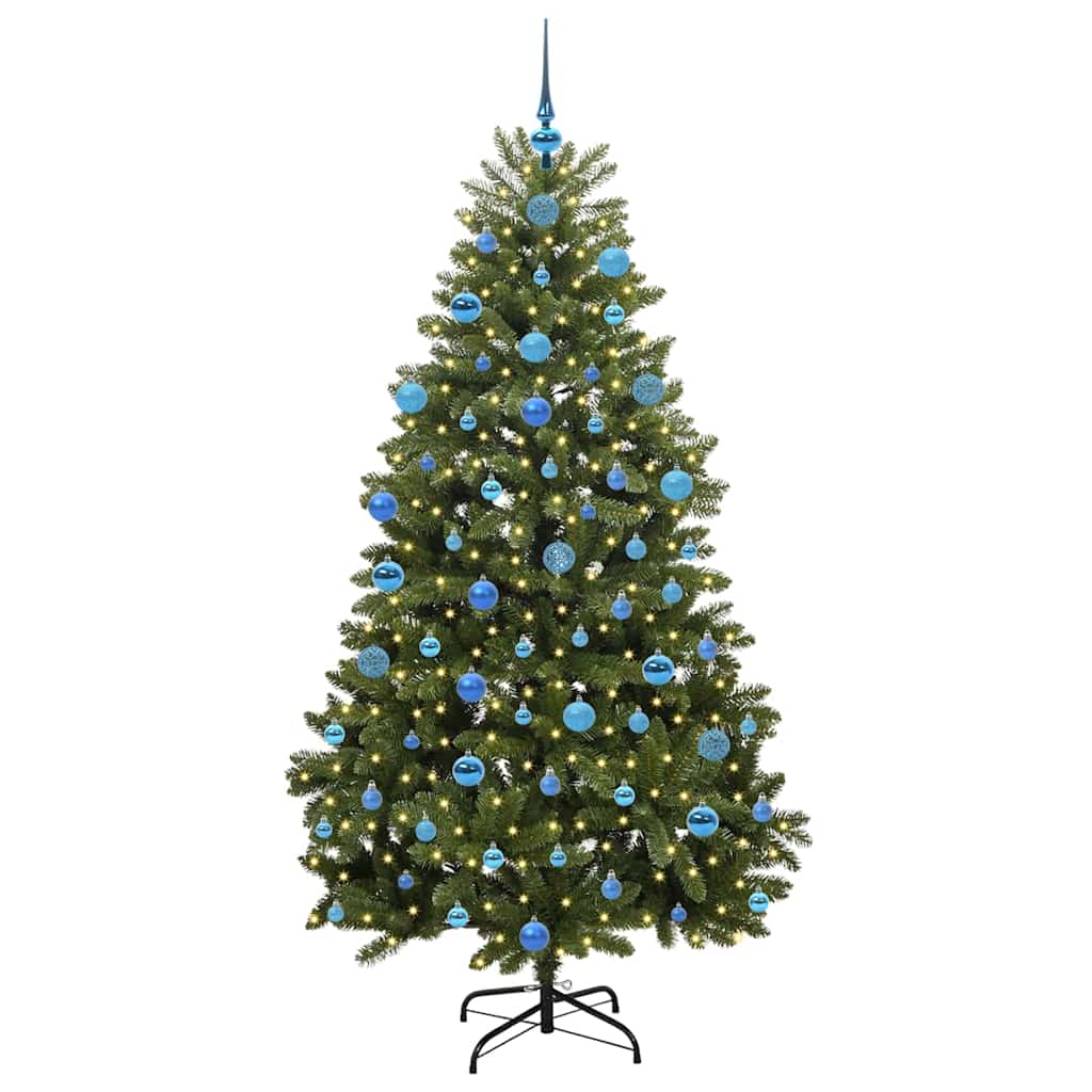 Künstlicher Weihnachtsbaum Grün 180 cm PVC und Metall