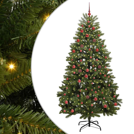 Künstlicher Weihnachtsbaum Grün 210 cm PVC und Metall