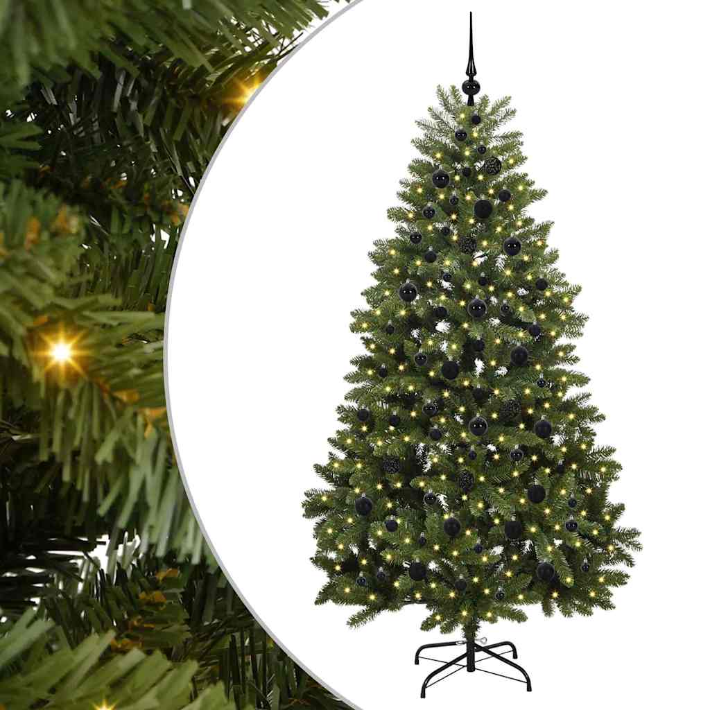 Künstlicher Weihnachtsbaum Grün 210 cm PVC und Metall