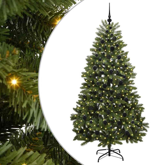 Künstlicher Weihnachtsbaum Grün 210 cm PVC und Metall