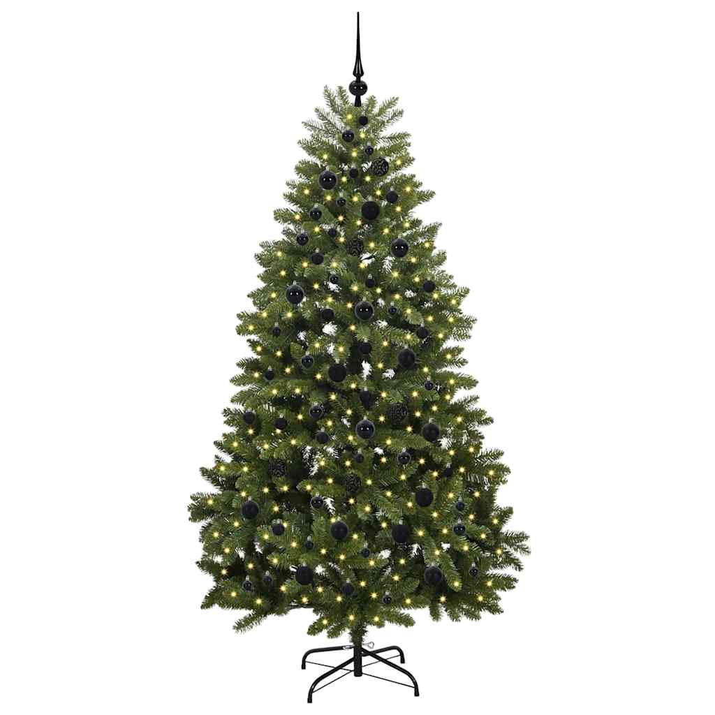 Künstlicher Weihnachtsbaum Grün 210 cm PVC und Metall