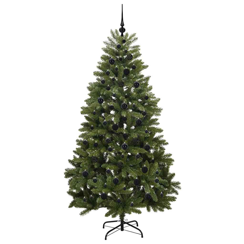 Künstlicher Weihnachtsbaum Grün 210 cm PVC und Metall
