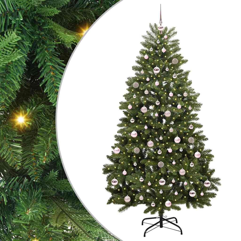 Künstlicher Weihnachtsbaum Grün 210 cm PVC und Metall