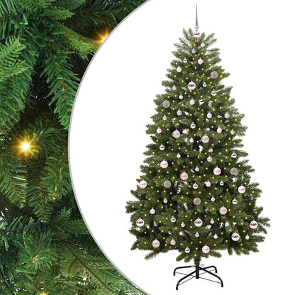 Künstlicher Weihnachtsbaum Grün 210 cm PVC und Metall