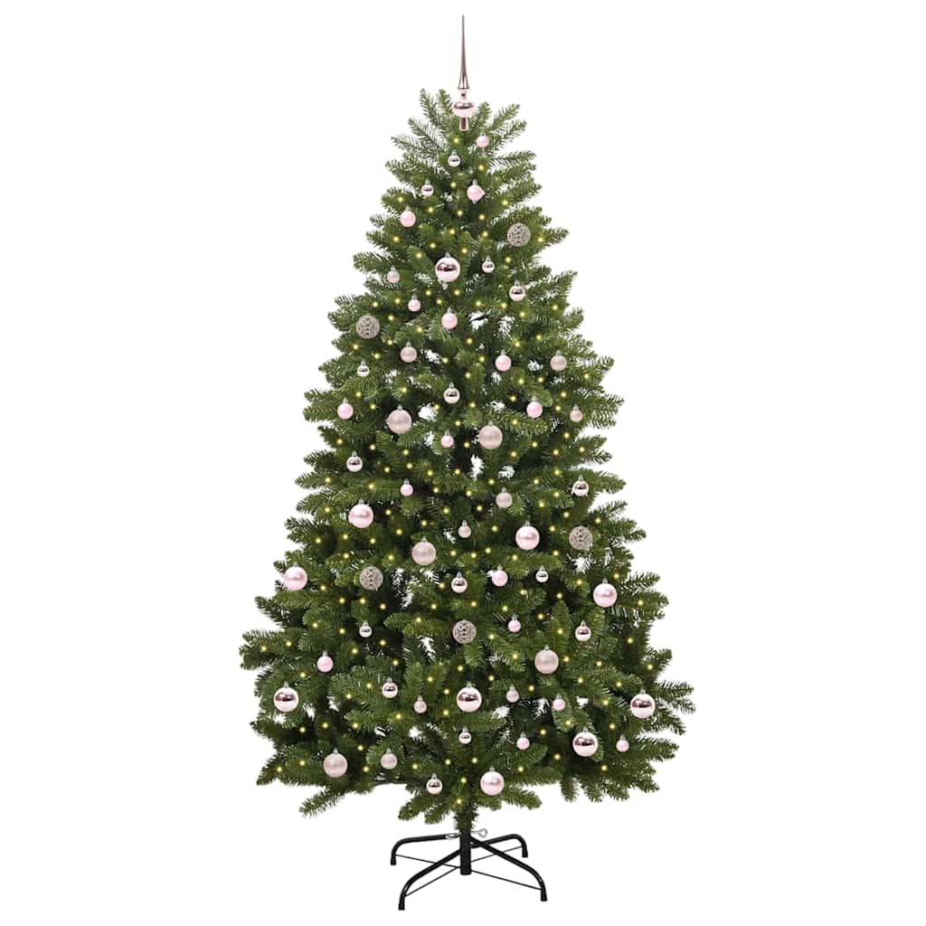 Künstlicher Weihnachtsbaum Grün 210 cm PVC und Metall