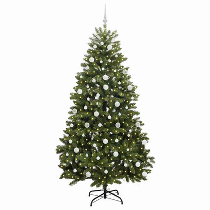 Künstlicher Weihnachtsbaum Grün 210 cm PVC und Metall
