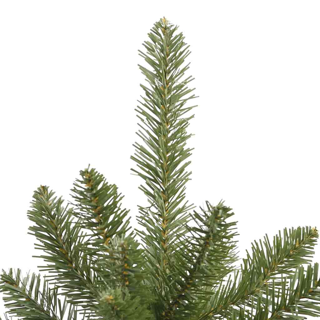 Albero di Natale artificiale, verde, 210 cm, PVC e metallo