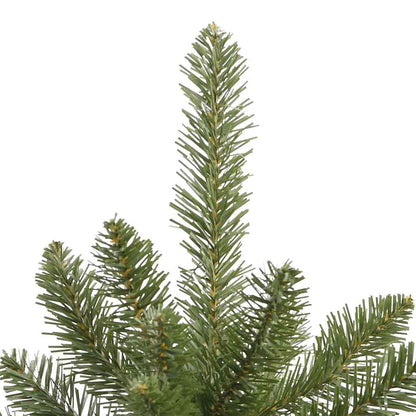 Albero di Natale artificiale, verde, 210 cm, PVC e metallo