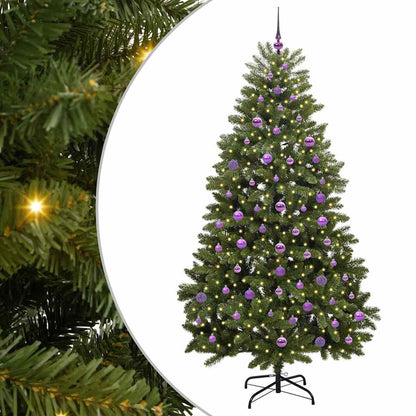 Künstlicher Weihnachtsbaum Grün 210 cm PVC und Metall
