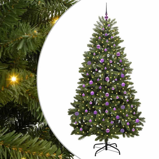 Künstlicher Weihnachtsbaum Grün 210 cm PVC und Metall