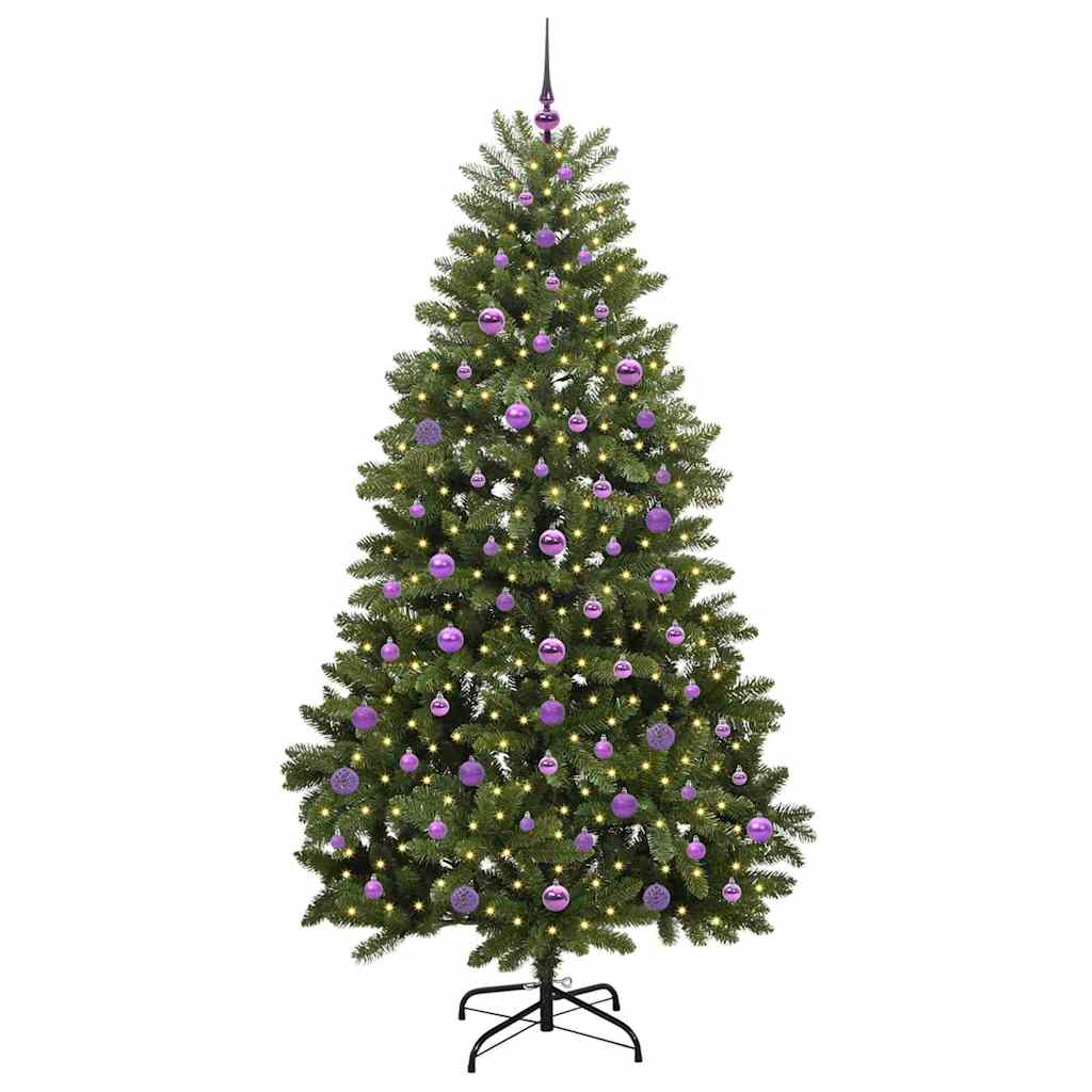 Künstlicher Weihnachtsbaum Grün 210 cm PVC und Metall