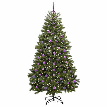 Künstlicher Weihnachtsbaum Grün 210 cm PVC und Metall