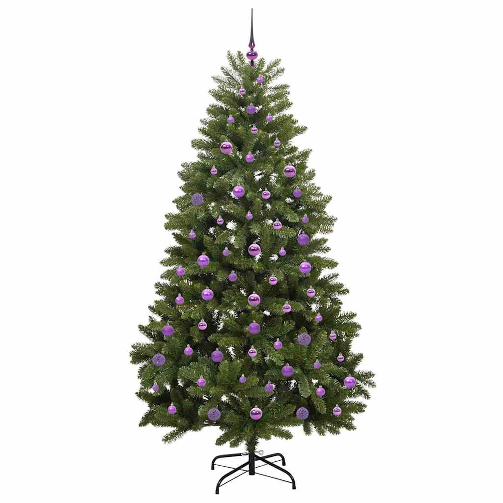 Künstlicher Weihnachtsbaum Grün 210 cm PVC und Metall