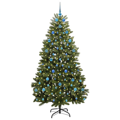 Künstlicher Weihnachtsbaum Grün 210 cm PVC und Metall