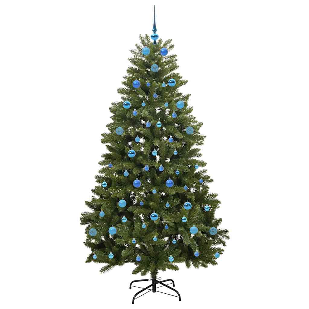 Künstlicher Weihnachtsbaum Grün 210 cm PVC und Metall