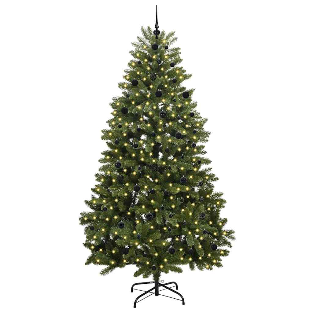 Künstlicher Weihnachtsbaum Grün 240 cm PVC und Metall