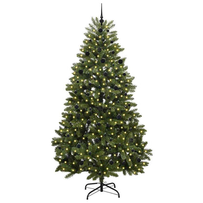 Künstlicher Weihnachtsbaum Grün 240 cm PVC und Metall