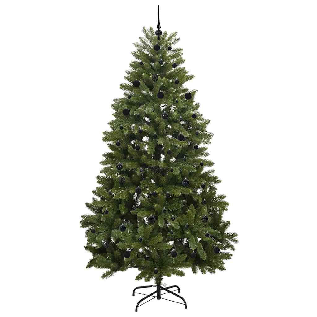 Künstlicher Weihnachtsbaum Grün 240 cm PVC und Metall