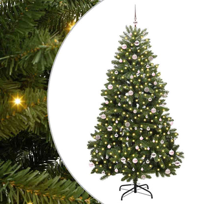 Künstlicher Weihnachtsbaum Grün 240 cm PVC und Metall