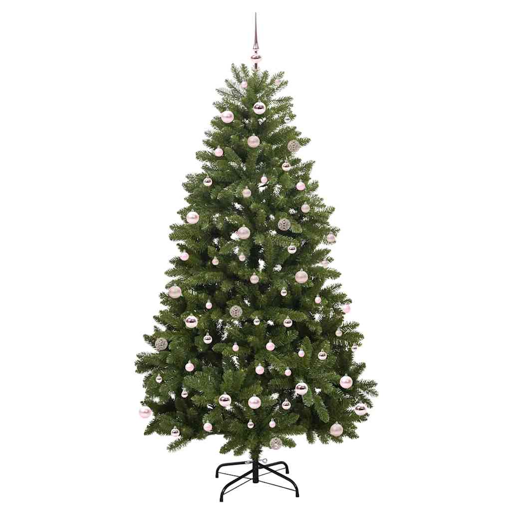 Künstlicher Weihnachtsbaum Grün 240 cm PVC und Metall